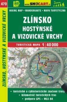 SHOCart 470 Zlínsko, Hostýnské a Vizovické vrchy 1:40 000 turistická mapa