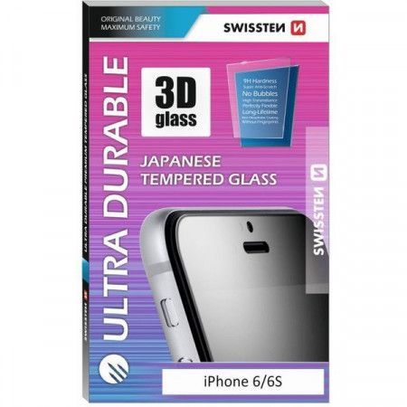 Swissten 3D Ultra Durable Full Glue tvrzené sklo Apple iPhone 7 Plus/8 Plus bílé