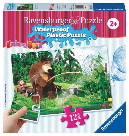 RAVENSBURGER Voděodolné puzzle Máša a medvěd: Na rybách 12 dílků
