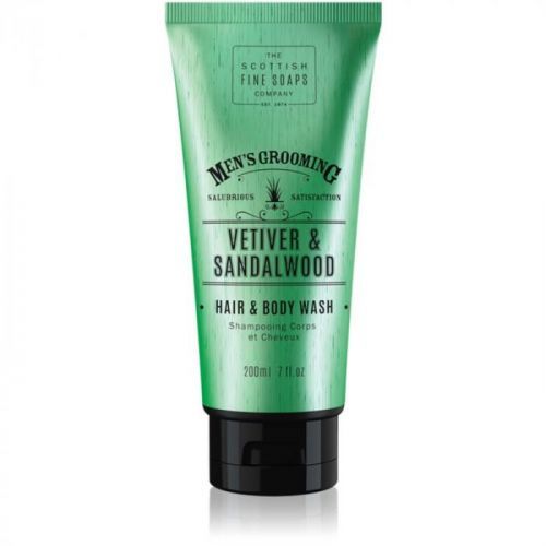 Scottish Fine Soaps Men’s Grooming Vetiver & Sandalwood mycí gel na tělo a vlasy pro muže