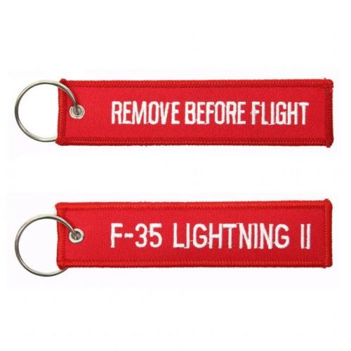 Přívěsek na klíče Fostex Remove before flight F-35 Lightning II