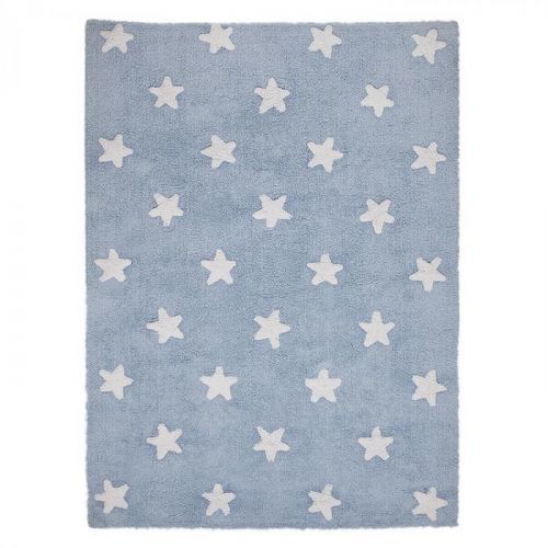 Lorena Canals koberce Ručně tkaný kusový koberec Stars Blue-White - 120x160 cm Modrá