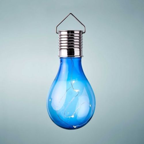 SUNLIGHT Solární žárovka k zavěšení - modrá