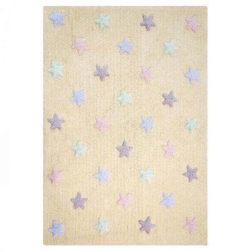 Lorena Canals koberce Ručně tkaný kusový koberec Tricolor Stars Vanilla - 120x160 cm Růžová