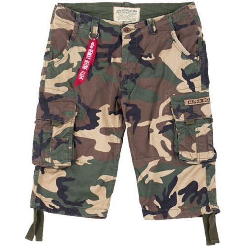 Alpha Industries Kalhoty krátké  JET SHORT woodland 29