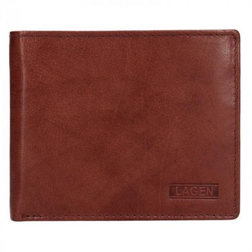 Pánská kožená peněženka Lagen Magnus - hnědá