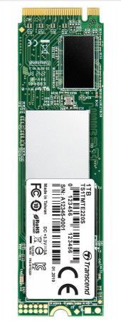 TRANSCEND MTE220S 1TB SSD disk M.2 2280, PCIe Gen3 x4 NVMe 1.3 (3D TLC), 3500MB/s R, 2800MB/s W, TS1TMTE220S