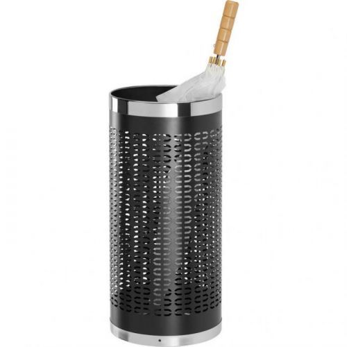 Stojan Na Slunečník Černá Barvy Nerez Oceli Xora