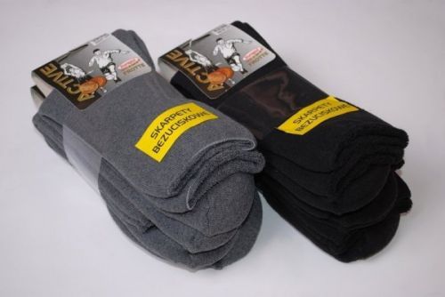 Bornpol Active frotte A'3 3-pack  Beztlakové ponožky 39-42 grafitová (tmavě šedá)