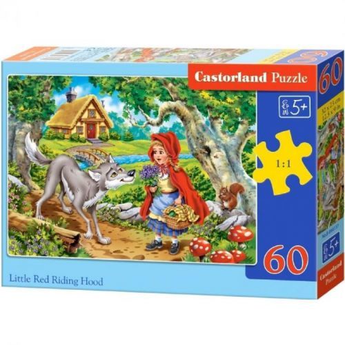 Castorland Puzzle Červená karkulka s vlkem 60 dílků