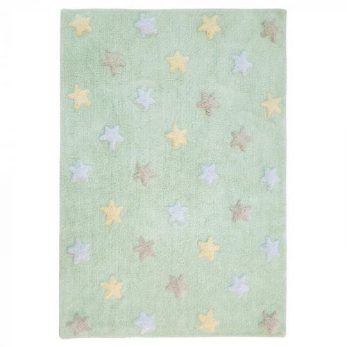 Lorena Canals koberce Ručně tkaný kusový koberec Tricolor Stars Soft Mint - 120x160 cm Hnědá