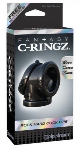 Fantasy Rock Hard - Penis Ring and Spherical Ring (Black)