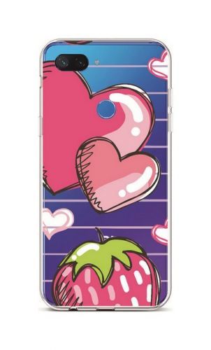 Kryt TopQ Xiaomi Mi 8 Lite silikon Jahůdka 36358