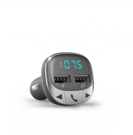 ENERGY Car Transmitter FM Bluetooth, 2x USB, microSD, 7-segmentový LED displej, Hands-Free