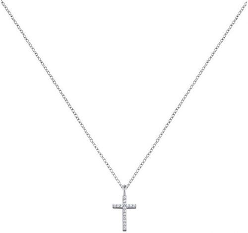 Engelsrufer Stříbrný náhrdelník Křížek se zirkony ERN-LILCROSS-ZI