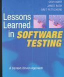 Lessons Learned in Software Testing - A Context Driven Approach (Kaner Cem)(Paperback)
