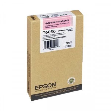 Epson inkoustová náplň/ C13T603600/ 7880/ 9880/ Světlá Vivid Magenta, C13T603600