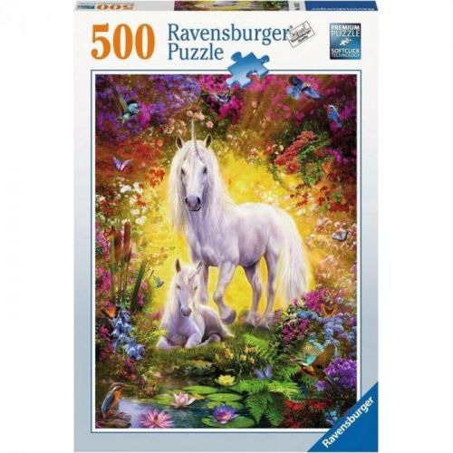 Ravensburger puzzle Jednorožec s mládětem 500 dílků