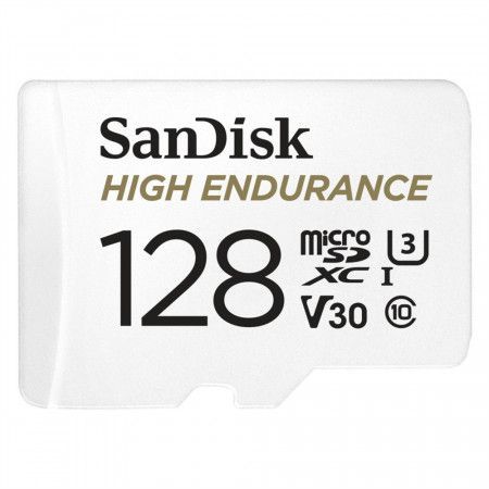 SanDisk microSDHC High Endurance Video 128 GB C 10 U3 V30, adaptér