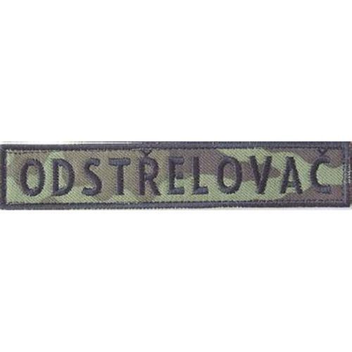 Nášivka: ODSTŘELOVAČ - jmenovka