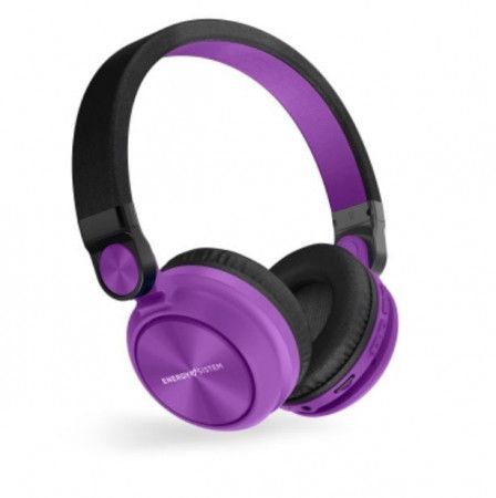 ENERGY Headphones BT Urban 2 Radio Violet, Bluetooth sluchátka s vestavěným FM rádiem a microSD MP3 přehrávačem, 448906