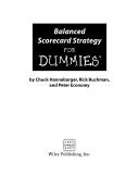 Balanced Scorecard Strategy For Dummies (Hannabarger Charles)(Paperback)
