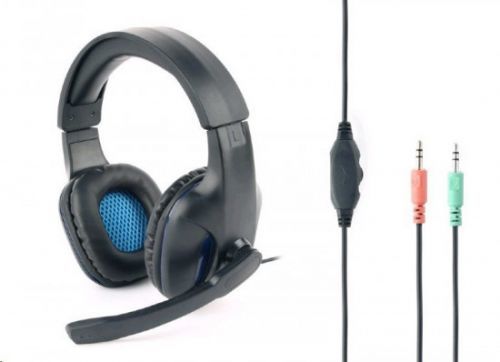 Gembird Gaming headset GHS-04 with volume control, matte black, GHS-04