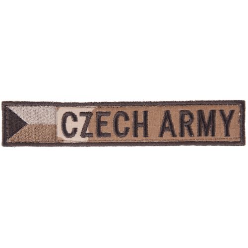 Nášivka:CZECH ARMY - jmenovka s vlajkou vz. 95 zelený | barevná
