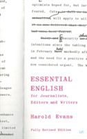 Essential English - For Journalists, Editors and Writers (Evans Sir Harold)(Paperback)