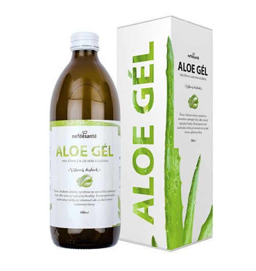 Aloe gél - 100% šťava z Aloe vera s dužinou 500 ml