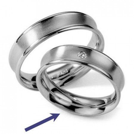 Ocelový prsten - snubní - pro ženy RC2027-Z-obvod 63 mm, obvod
