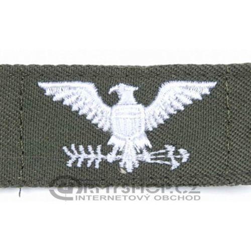 Nášivka: Hodnost US ARMY límcová Colonel - levá béžová | černá