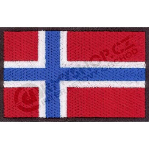 Nášivka: Vlajka Norsko [80x50] [bsz]