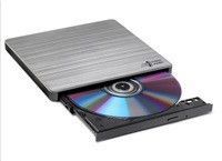 HITACHI LG - externí mechanika DVD-W/CD-RW/DVD±R/±RW/RAM GP60NS60, Slim, Silver, box+SW, GP60NS60