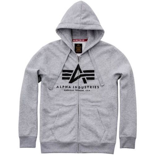 Alpha Industries Mikina  Basic Zip Hoody olivová L