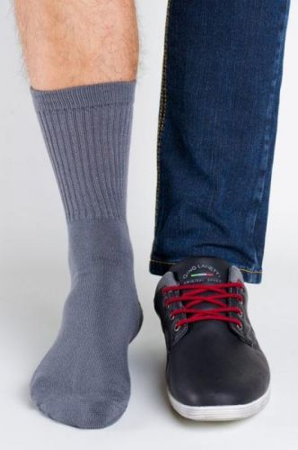 Pánské ponožky Regina Socks Polofroté Bambus - 43-46 - šedá