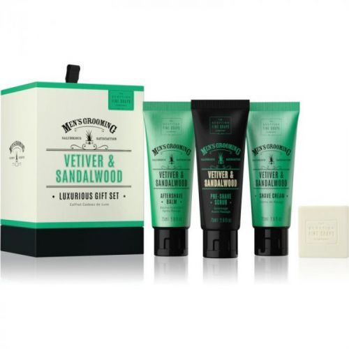 Scottish Fine Soaps Men’s Grooming Vetiver & Sandalwood kosmetická sada V.