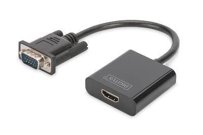 Audio-Video Converter VGA to HDMI, 1080p FHD, audio 3.5mm MiniJack, DA-70473