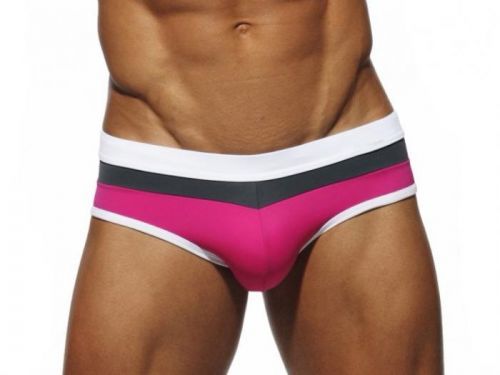 Push-up slipové plavky POINT s vyjímatelnou vložkou Pink Barva: Růžová, Velikost: XS, Pro obvod pasu: Pro obvod pasu (68-76cm)