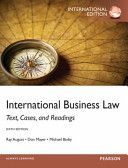 International Business Law - Text, Cases, and Readings (August Ray A.)(Paperback)