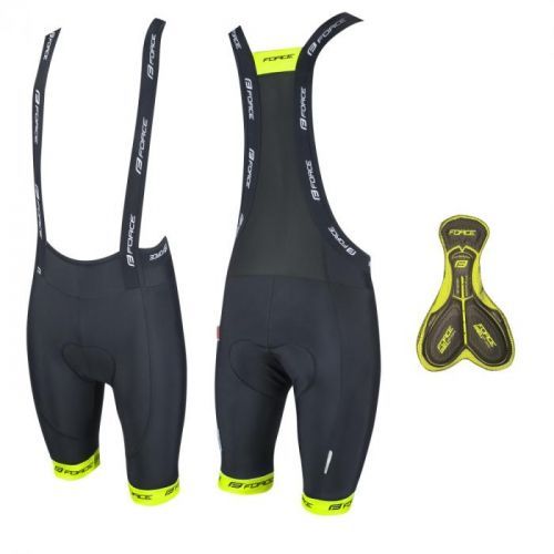 Force kraťasy B45 se šráky a vložkoučerno-fluo L