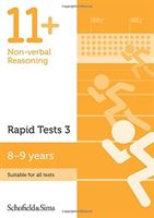 11+ Non-verbal Reasoning Rapid Tests Book 3: Year 4, Ages 8-9 (Sims Schofield &)(Paperback)