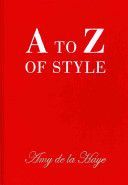 A to Z of Style (Haye Amy de la)(Pevná vazba)