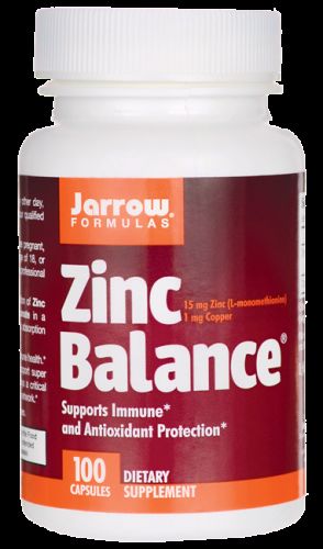 Jarrow Formulas Zinc Balance, L-OptiZinc + měď, 100 kapslí