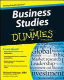 Business Studies For Dummies(R) (Pettinger Richard)(Paperback)