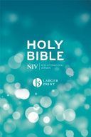 NIV Larger Print Blue Hardback Bible (New International Version)(Pevná vazba)