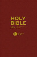 NIV Larger Print Burgundy Hardback Bible (New International Version)(Pevná vazba)