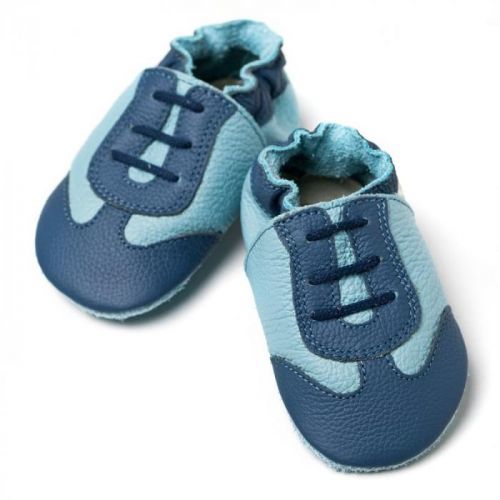 Kožené botičky Liliputi Soft Soled Blue Sport, M