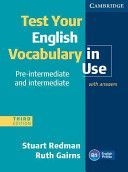 Test Your English Vocabulary in Use Pre-intermediate and Intermediate with Answers (Redman Stuart)(Paperback)