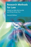 RESEARCH METHODS FOR LAW (McConville Mike)(Paperback)
